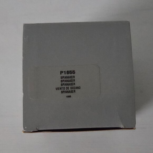 Vintage Retired PartyLite Spinnaker Teal In Square Holder 1655 New Open Box - Picture 9 of 10